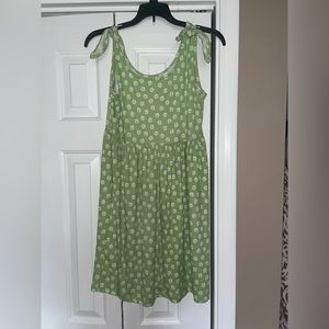 Light green babydoll dress with flowers